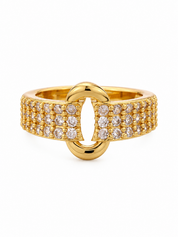 Ring Halo Sparkle Goud