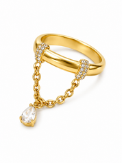 Ring Chain Hanger Goud
