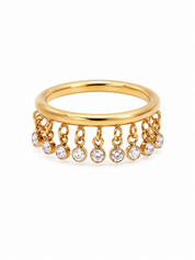 Ring Hangende Steentjes Goud