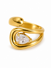 Ring Glow Drop Goud
