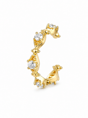 Earcuff Royal Crystal Goud