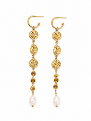 Oorbellen Coin Pearl Goud