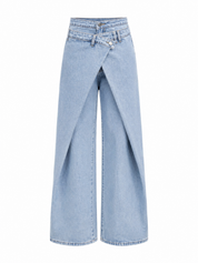 Wrap Jeans Blauw