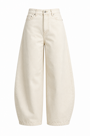 Jeans Extra Wide Fit Barrel Beige