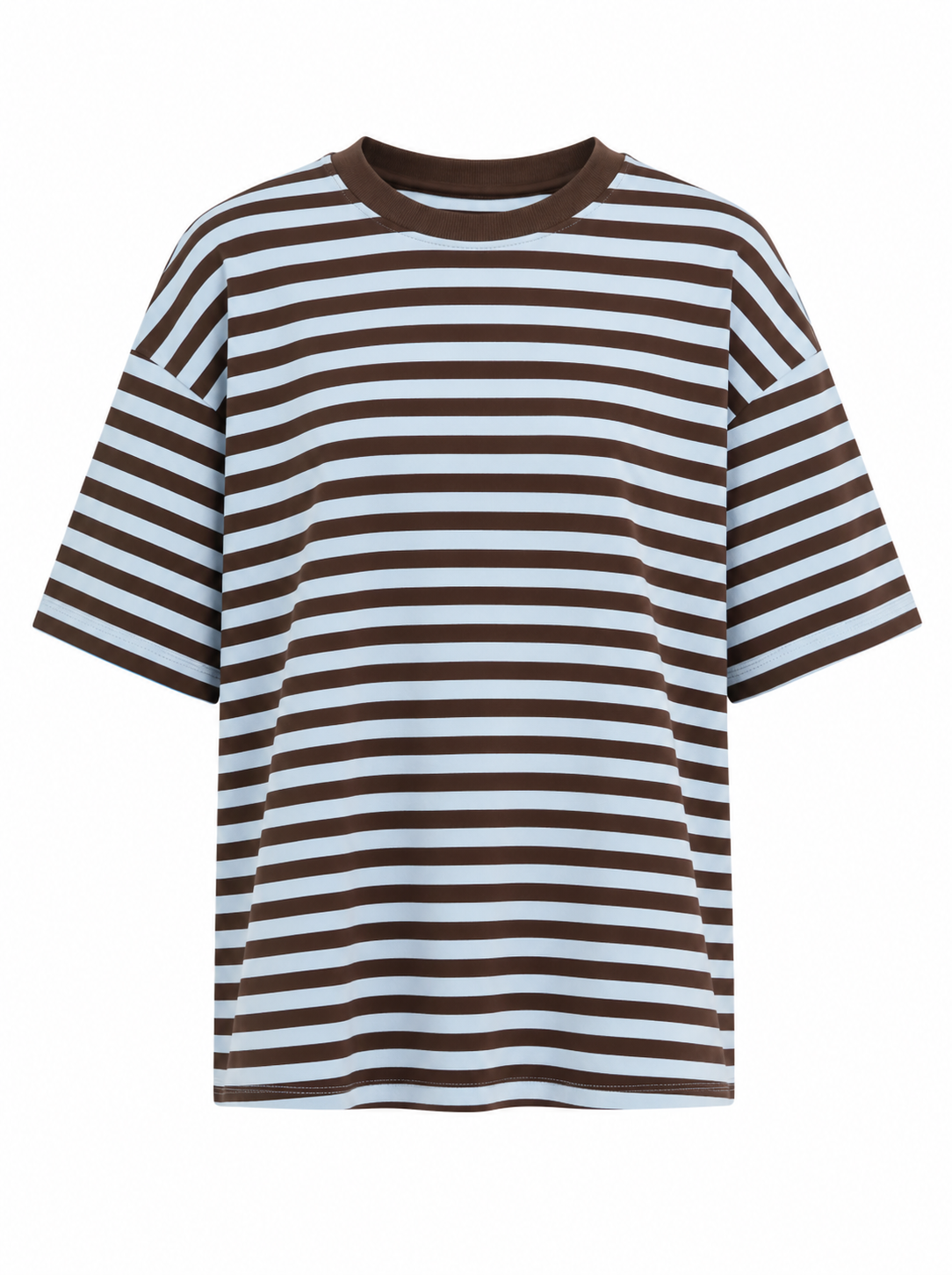 T-Shirt Korte Mouwen Strepen Blauw