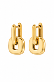 Oorbellen Linked Duo Goud