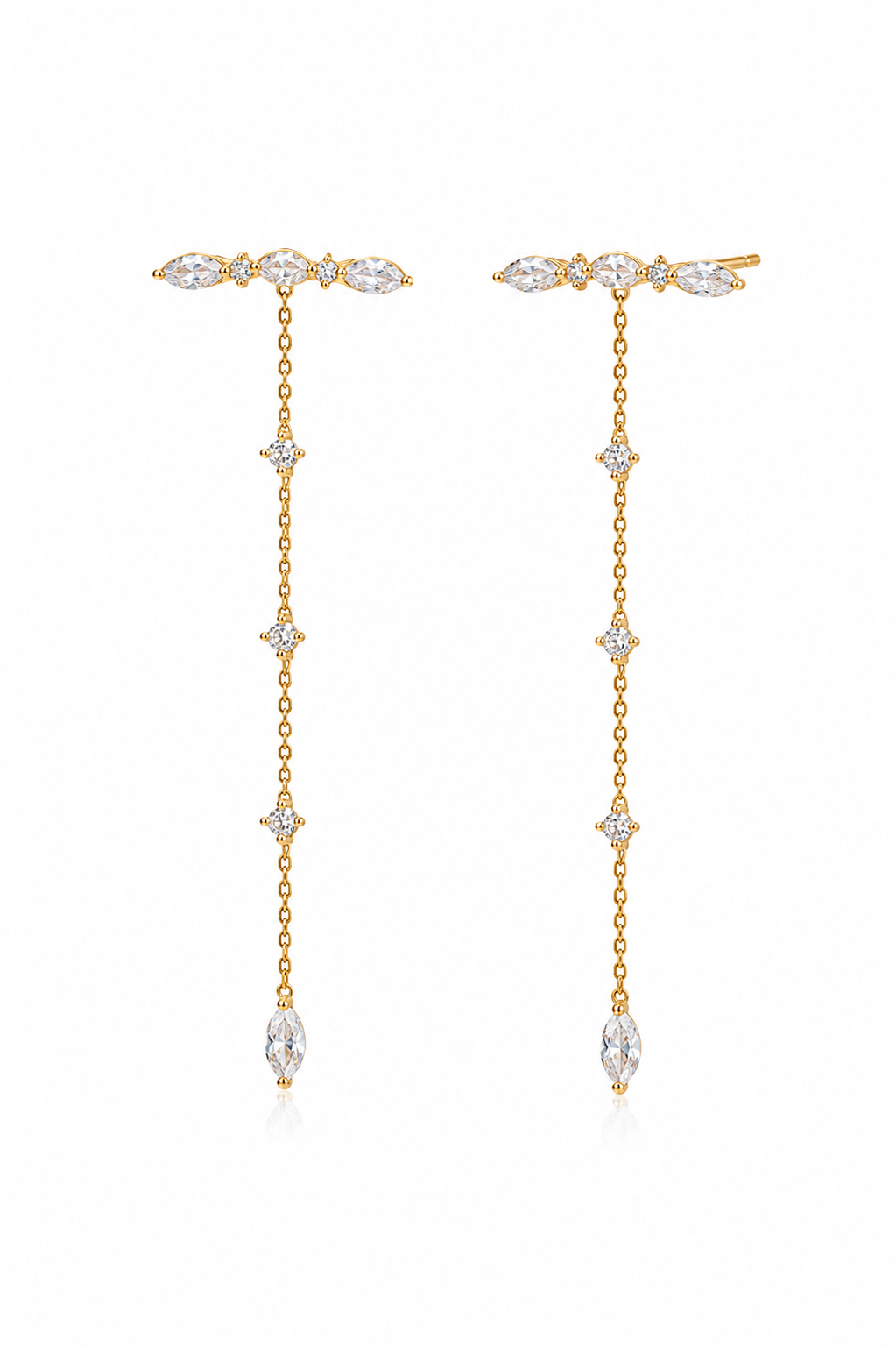 Oorbellen Sparkle Drop Goud
