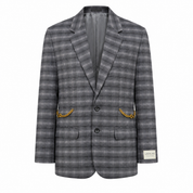 Atelier Series Reworked Blazer Chain Details Grijs
