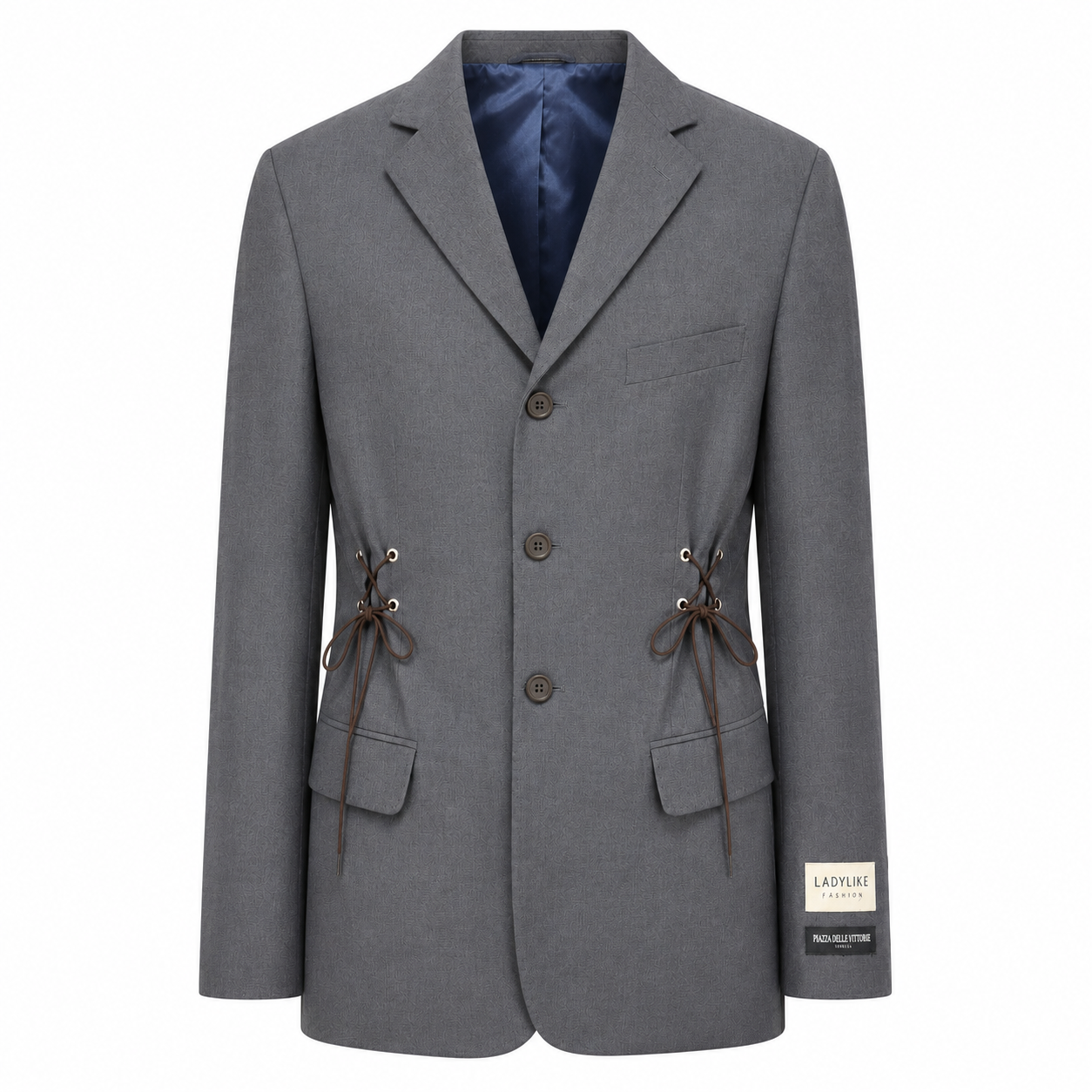 Atelier Series Reworked Blazer Veter Detail Grijs