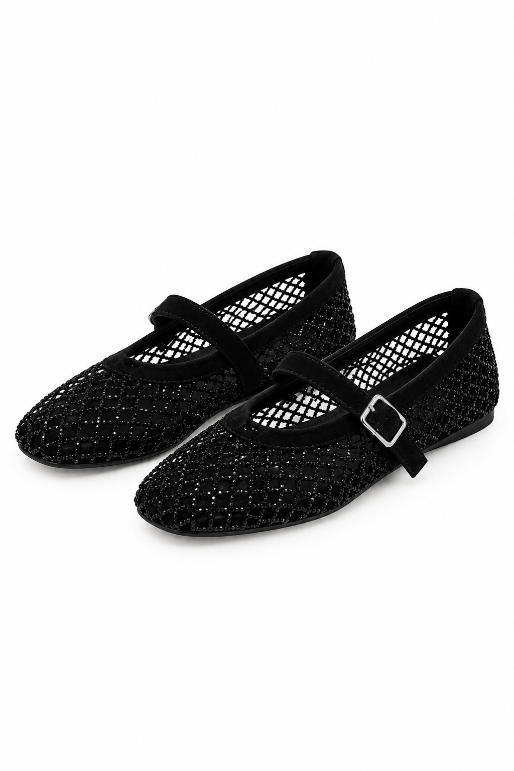 Ballerina’s Mesh Glitters Zwart