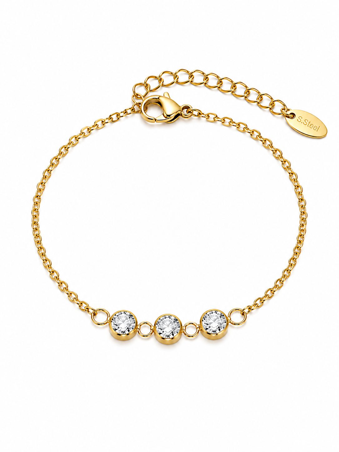 Armband Triple Spark Goud