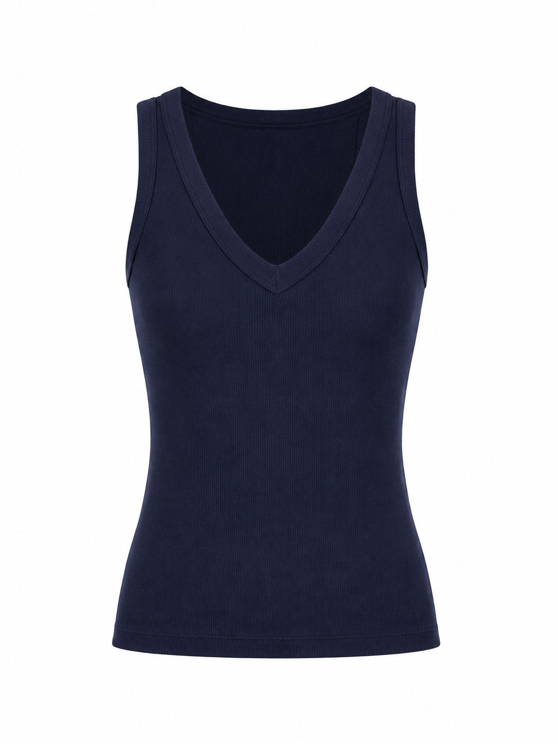 Hemd Topje V-Hals Donker Blauw