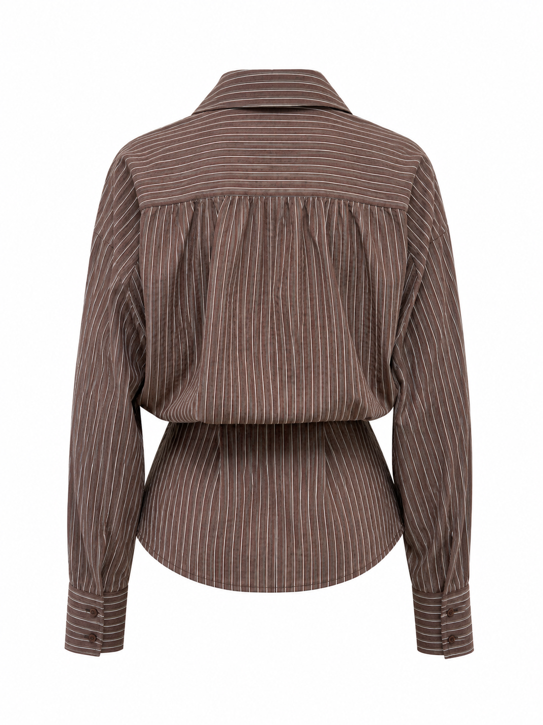 Blouse Getailleerd Bruin