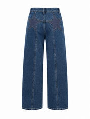 Wide Leg Jeans Mid Waist Sterren 2101-3