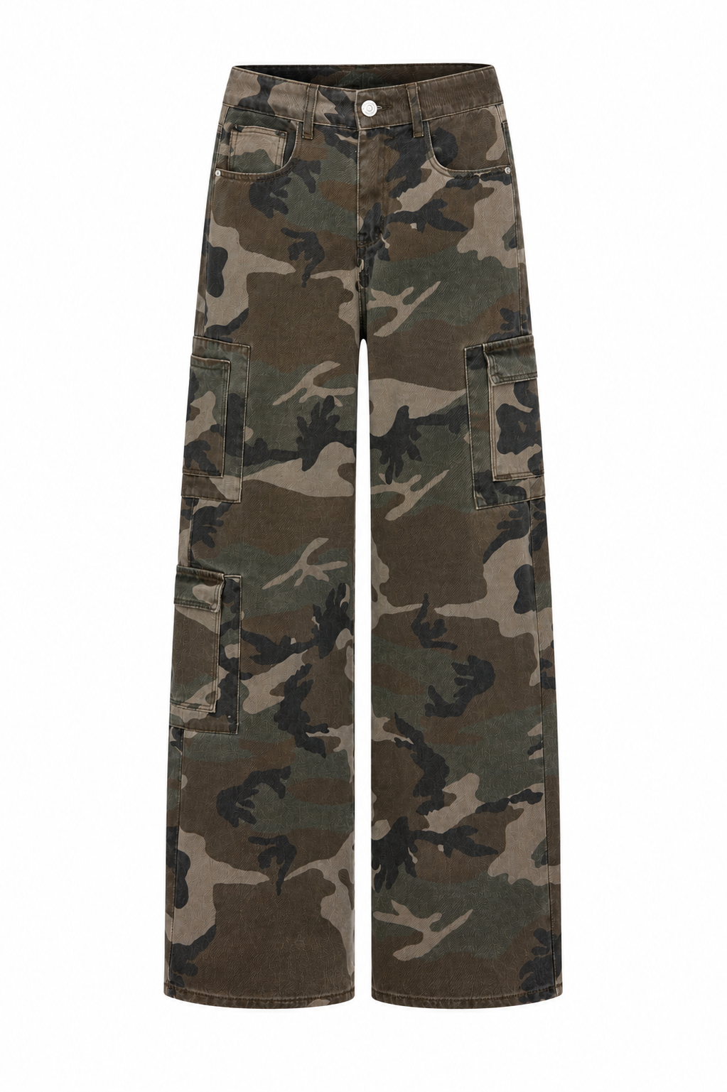 Cargo Camouflage Jeans Khaki