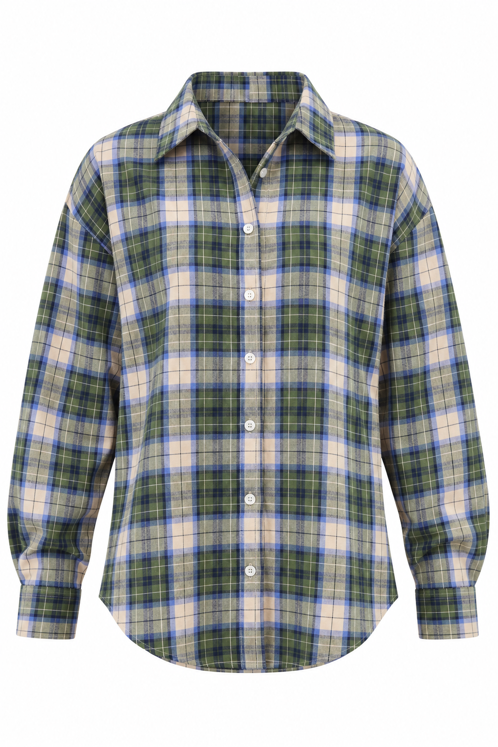 Ruit Blouse Groen
