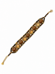 Armband Stenen Bruin