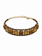 Armband Stenen Bruin