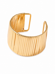 Armband Cuff Lined Glow Goud