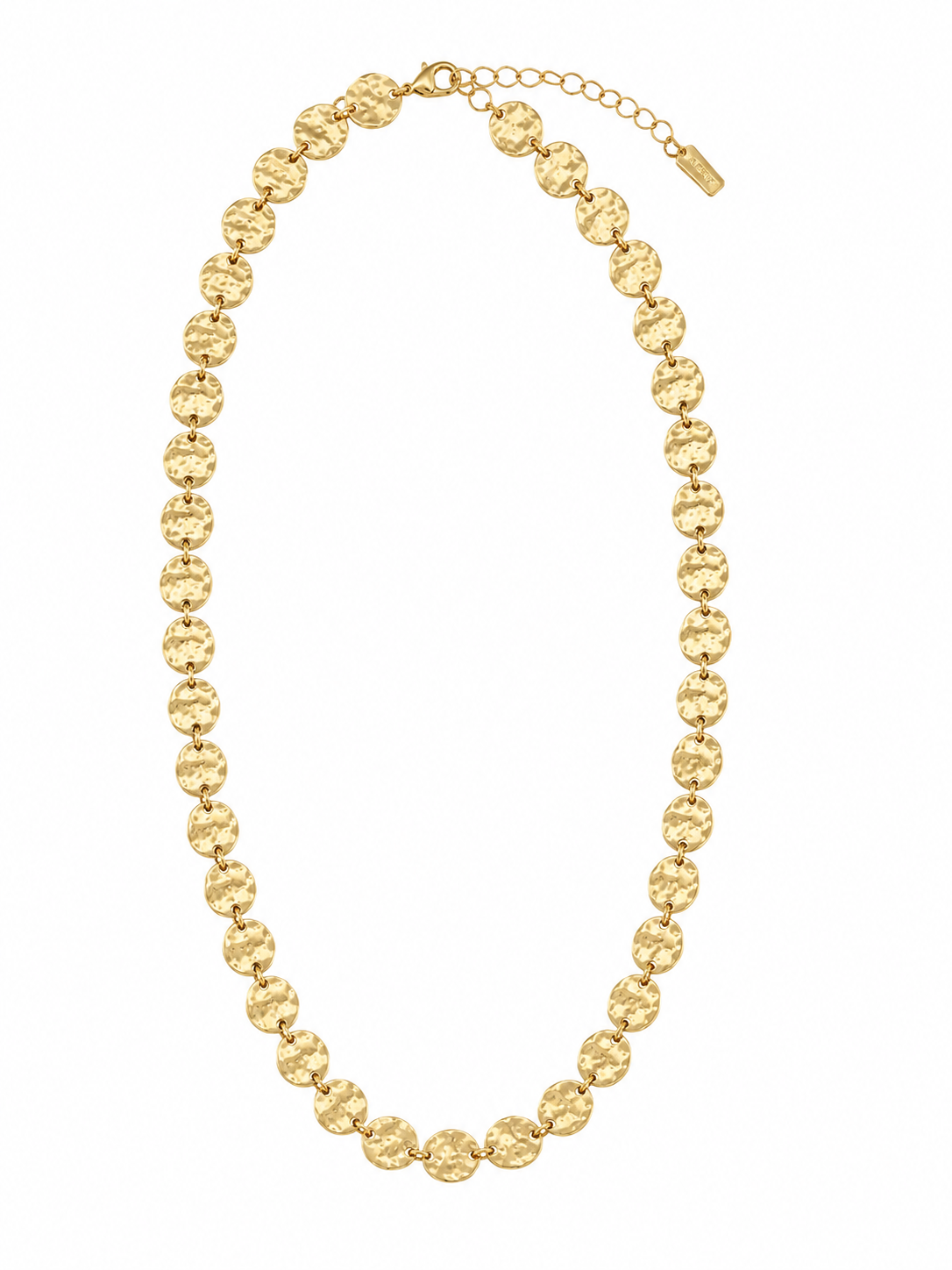 Ketting Textuur Muntjes Goud
