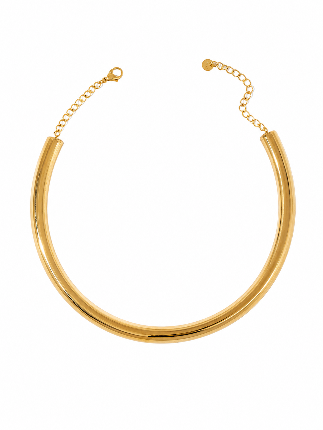 Ketting Tube Choker Goud