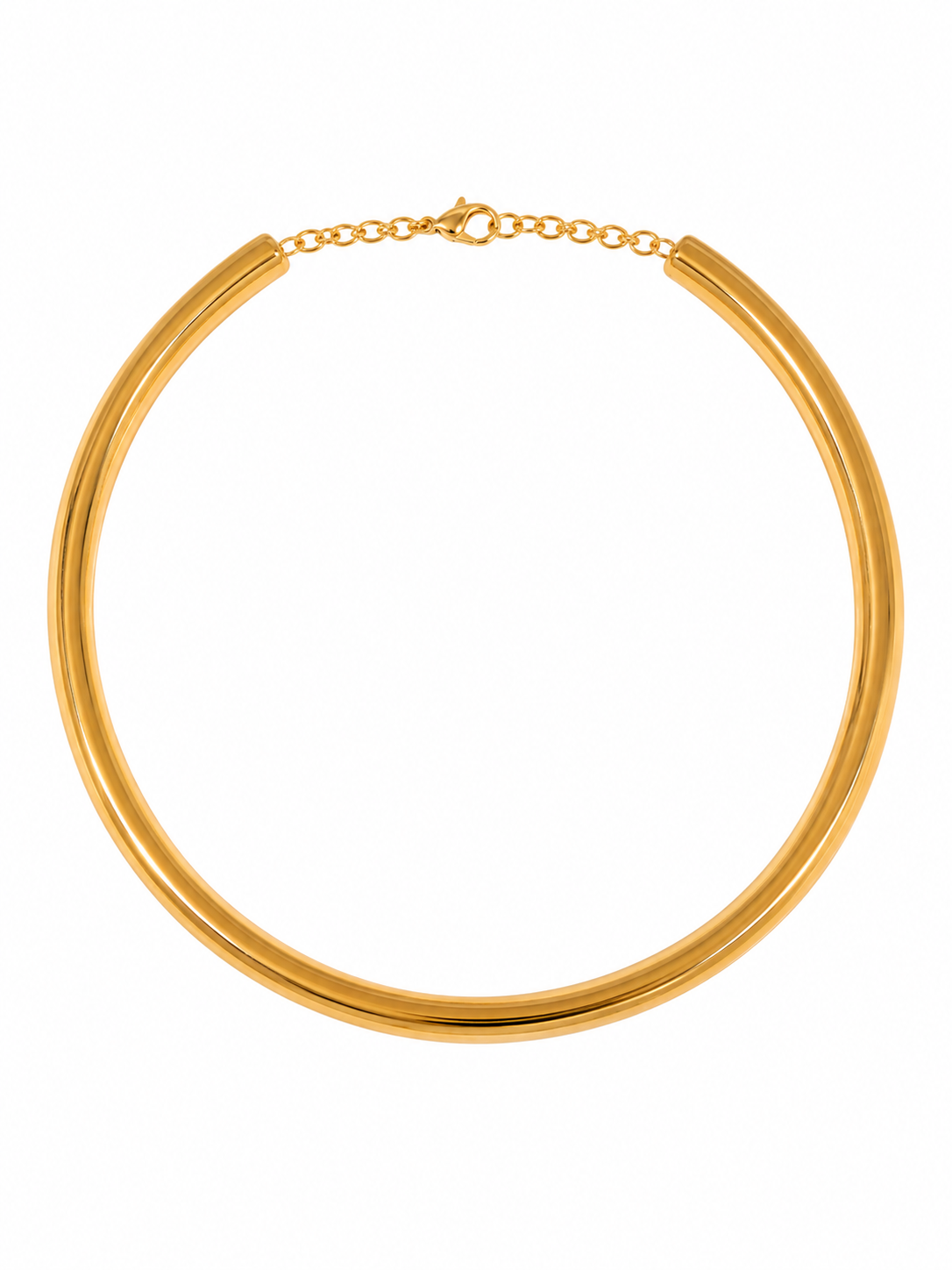 Ketting Tube Choker Goud