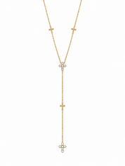 Ketting Cross Drop Goud