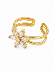 Ring Bloemmotief Goud
