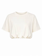T-Shirt Ballon Fit Crème