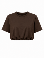 T-Shirt Ballon Fit Bruin