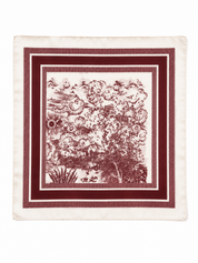 Sjaal Print Bordeaux