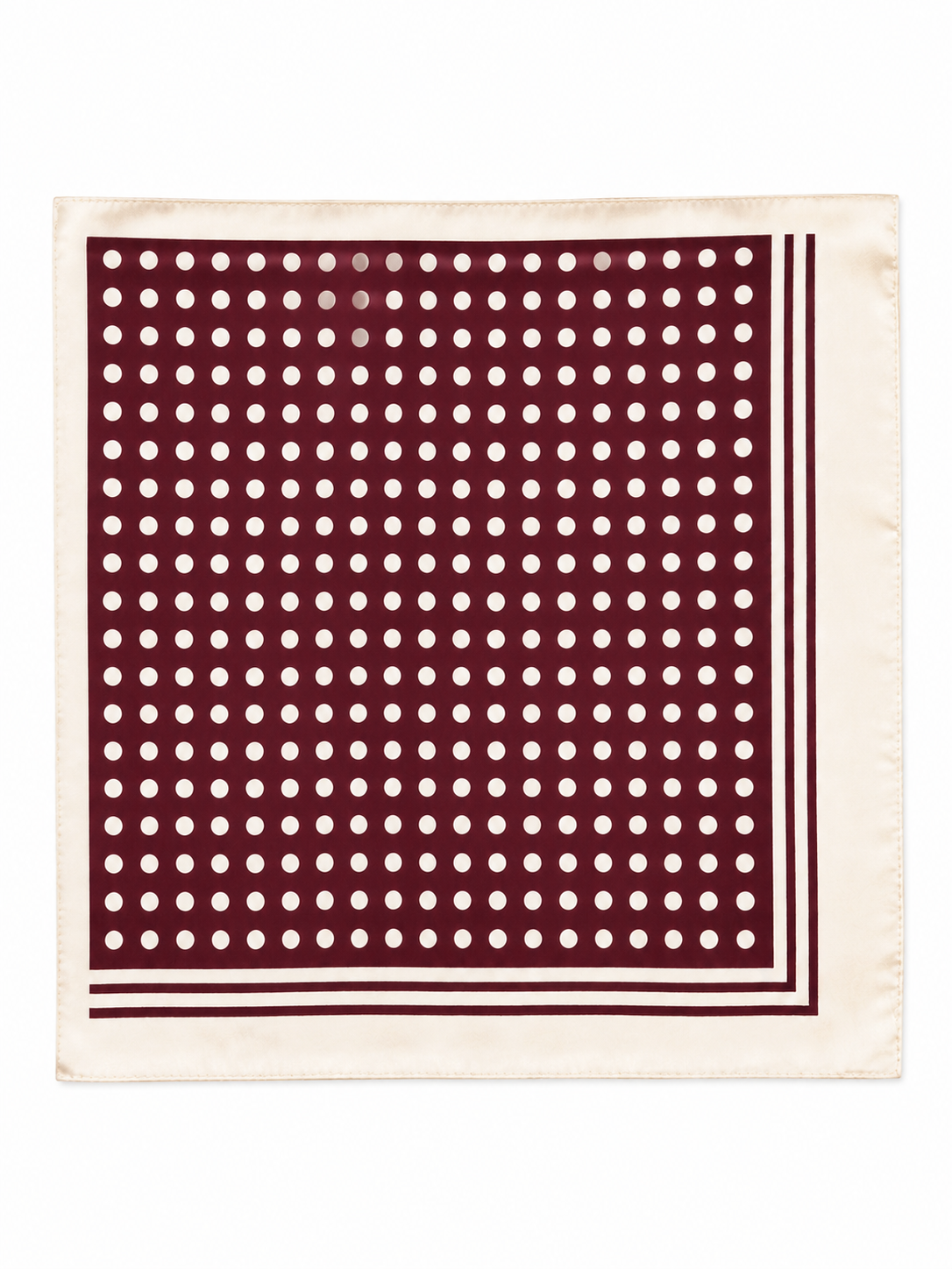 Sjaal Polka Dot Print Bordeaux
