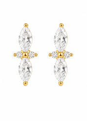 Oorbellen Studs Shimmer Goud