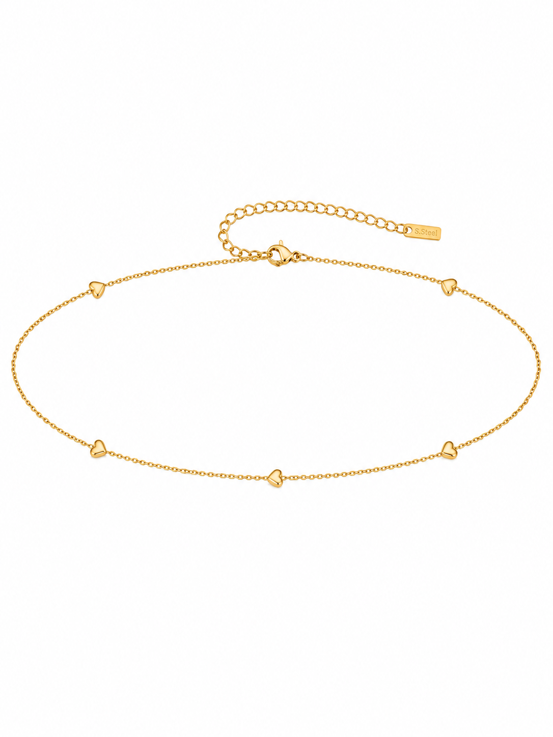 Belly Chain Basic Hart Goud