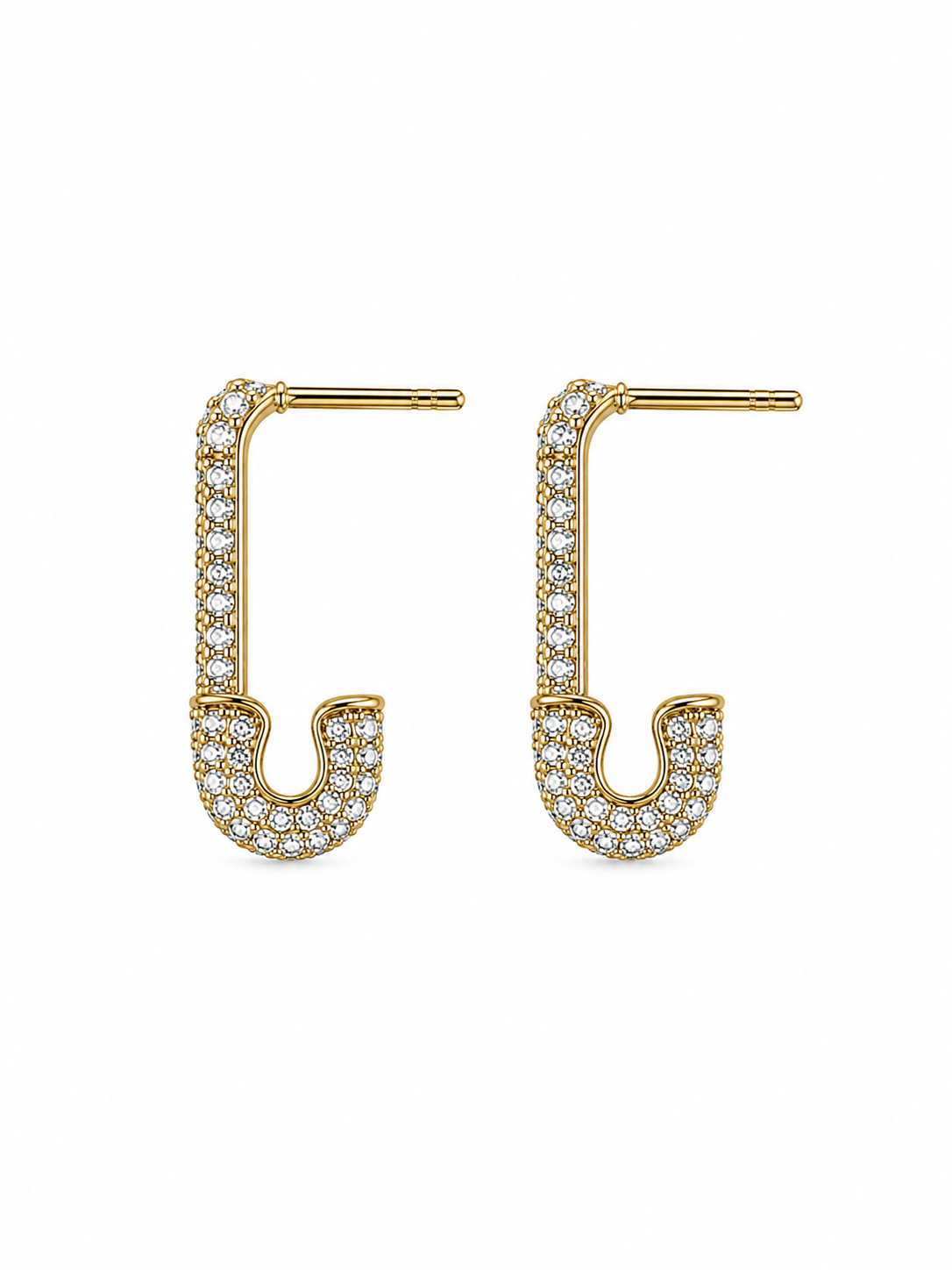 Oorbellen Paperclip Goud