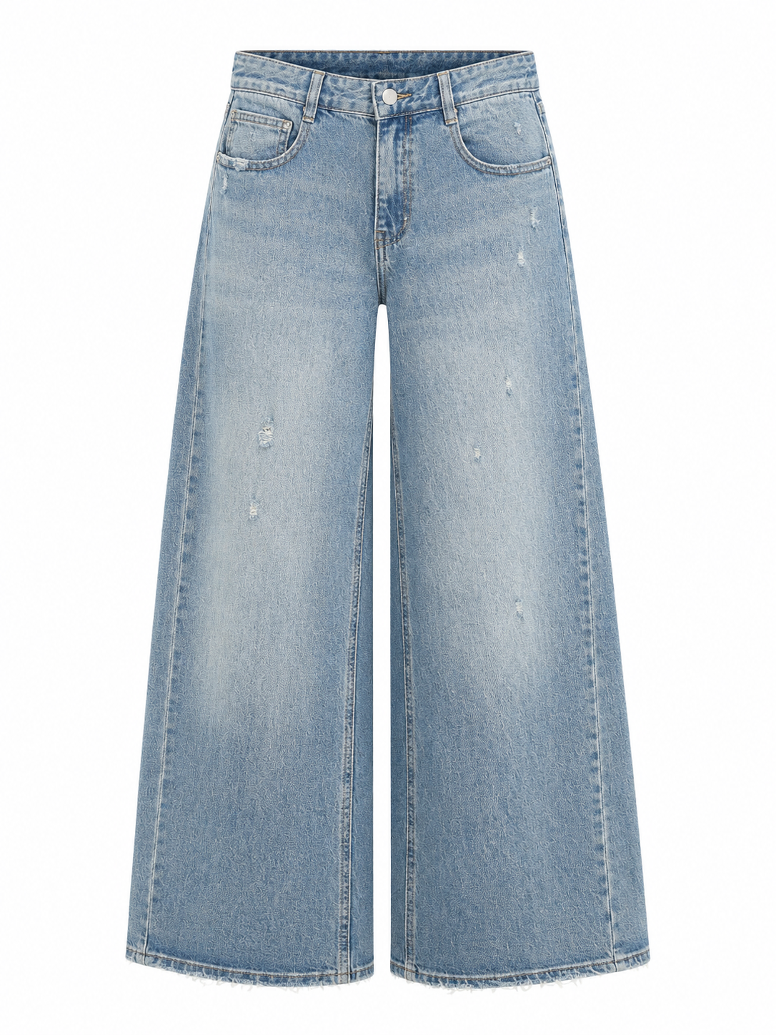 Wide Leg Mid Waist Jeans 3937