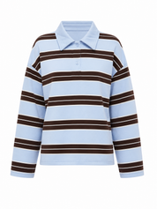 Polo Lange Mouwen Blauw