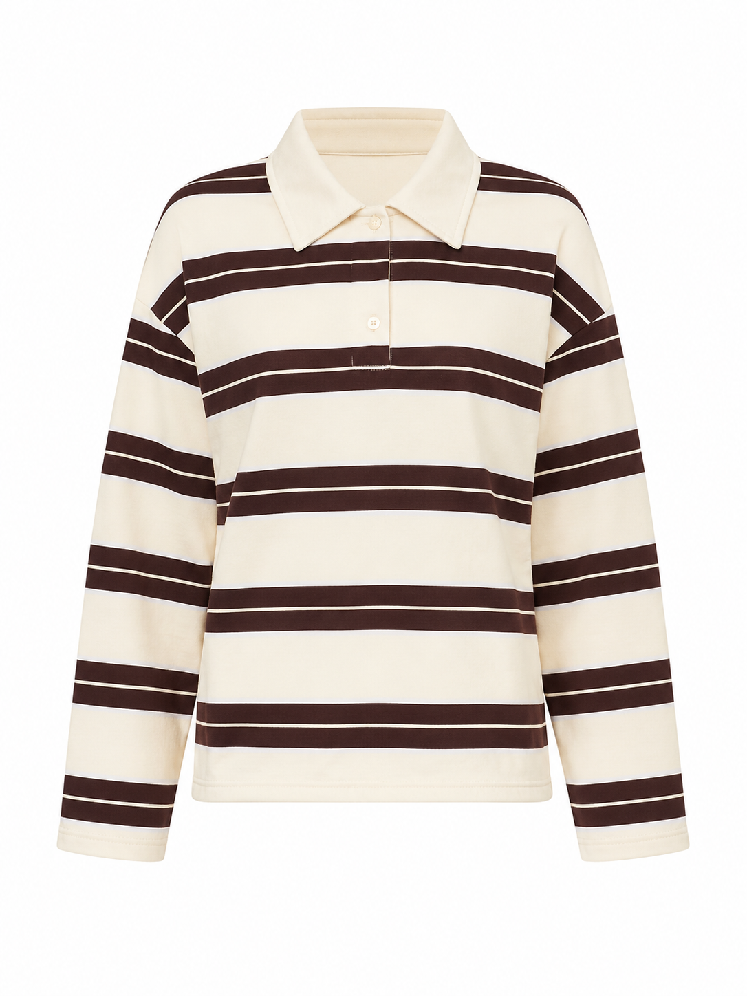 Polo Lange Mouwen Beige