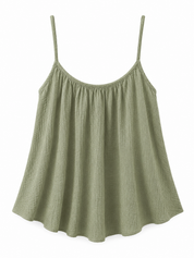 Top Mousseline Khaki