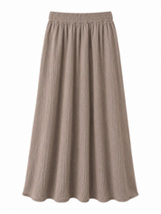 Maxi Rok Mousseline Grijs