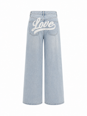 Straight Jeans Love Blauw 3367