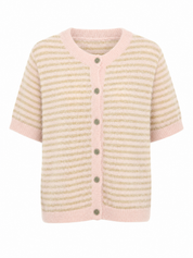 Vest Strepen Roze/Beige