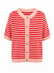 Vest Strepen Roze/Rood