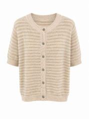 Vest Strepen Beige