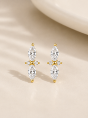 Oorbellen Studs Shimmer Goud