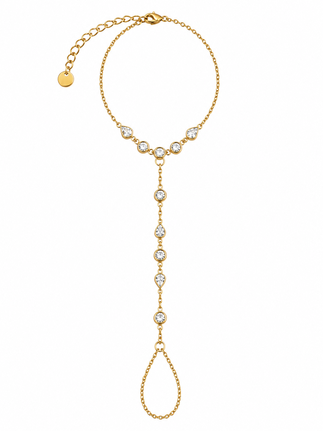 Hand Chain Stella Goud