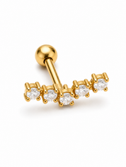 Piercing Crystal Arc Goud