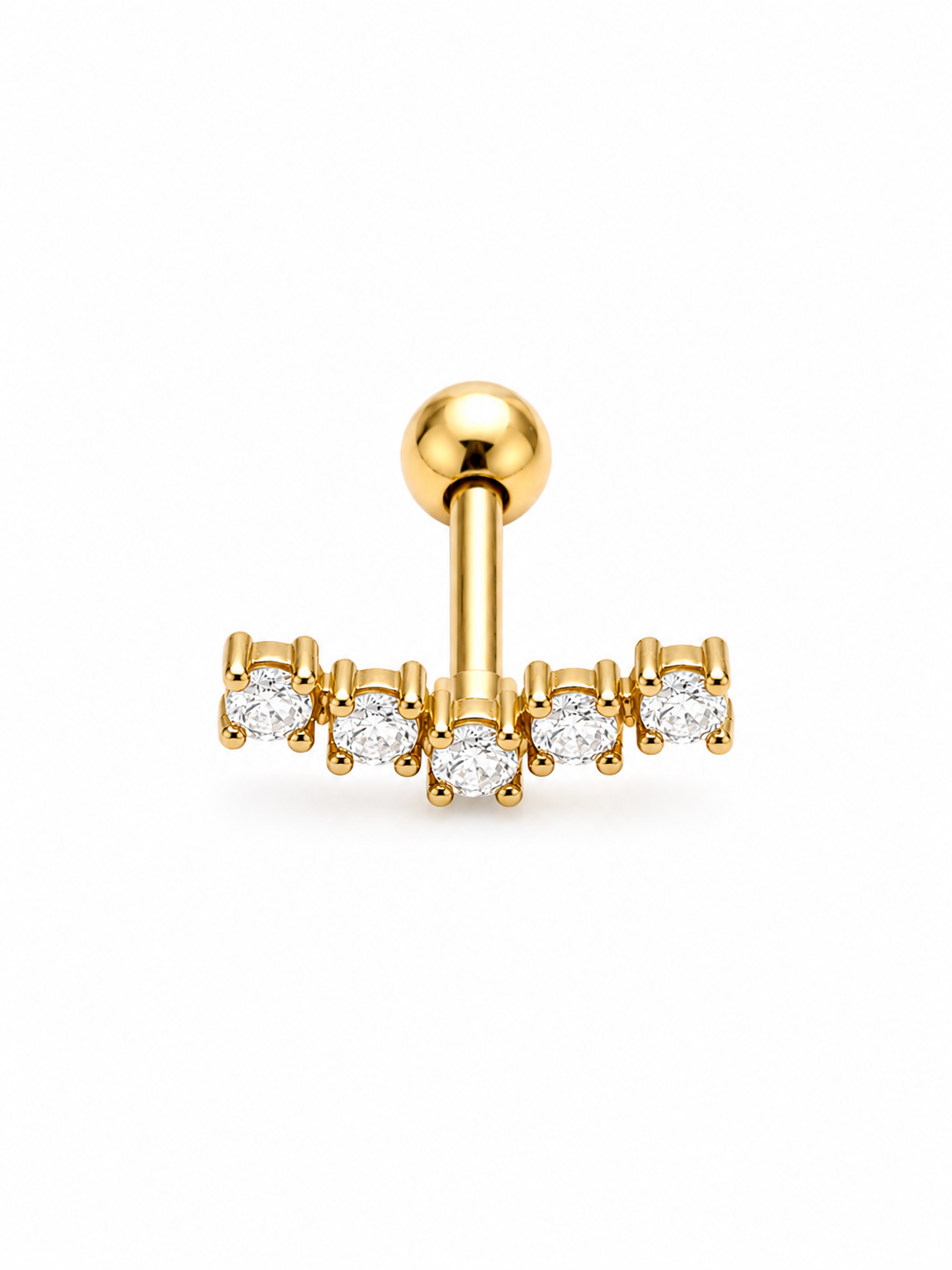 Piercing Crystal Arc Goud