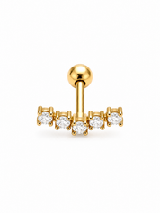 Piercing Crystal Arc Goud