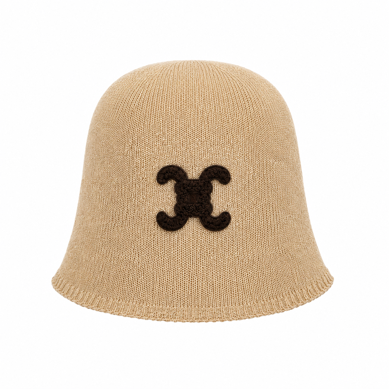Bucket Hat Gewoven Logo Camel/Bruin